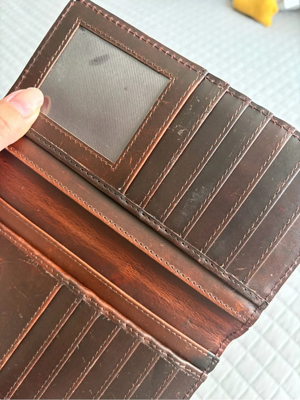Mesa Genuine Tooled Leather and Cowhide Wallet